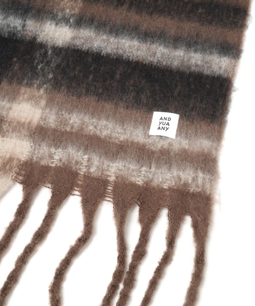 GLOBAL WORK（グローバルワーク）の「BIGチェックマフラー/AND YUA ANY/975785（マフラー・キッズ・ベージュ/ピンク/ブラウン・ONE SIZE）」の18枚目の写真