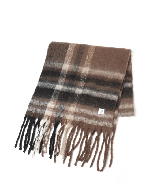 GLOBAL WORK（グローバルワーク）の「BIGチェックマフラー/AND YUA ANY/975785（マフラー・キッズ・ベージュ/ピンク/ブラウン・ONE SIZE）」の9枚目の写真