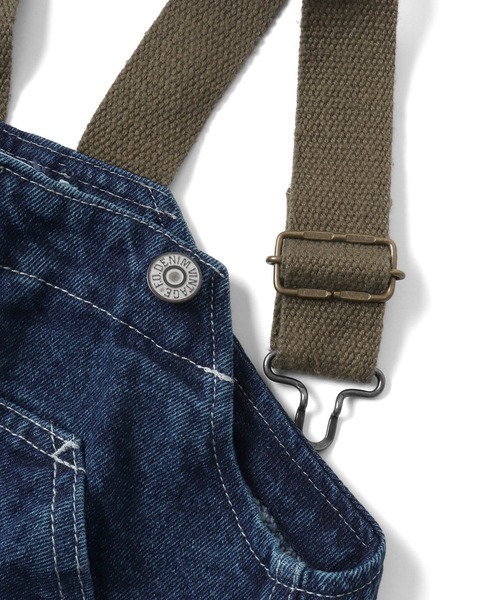 F.O.KIDS（エフオーキッズ）の「F.O.KIDS/エフオーキッズ オーバーオール（サロペット/オーバーオール・キッズ・カーキ/インディゴブルー/ベージュ・130/140/150）」の4枚目の写真