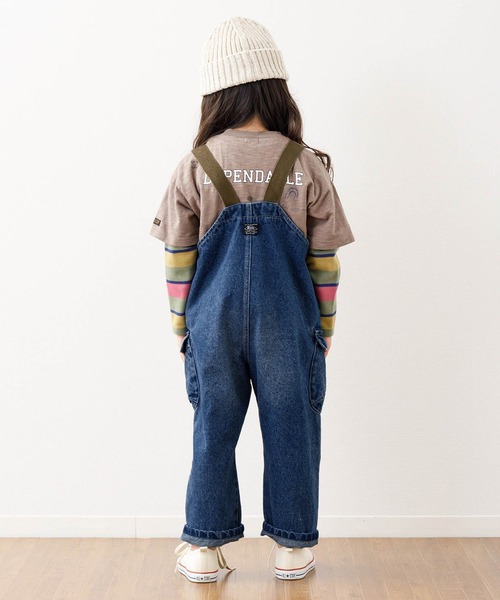 F.O.KIDS（エフオーキッズ）の「F.O.KIDS/エフオーキッズ オーバーオール（サロペット/オーバーオール・キッズ・カーキ/インディゴブルー/ベージュ・130/140/150）」の19枚目の写真