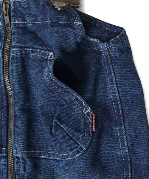 F.O.KIDS（エフオーキッズ）の「F.O.KIDS/エフオーキッズ オーバーオール（サロペット/オーバーオール・キッズ・カーキ/インディゴブルー/ベージュ・130/140/150）」の6枚目の写真