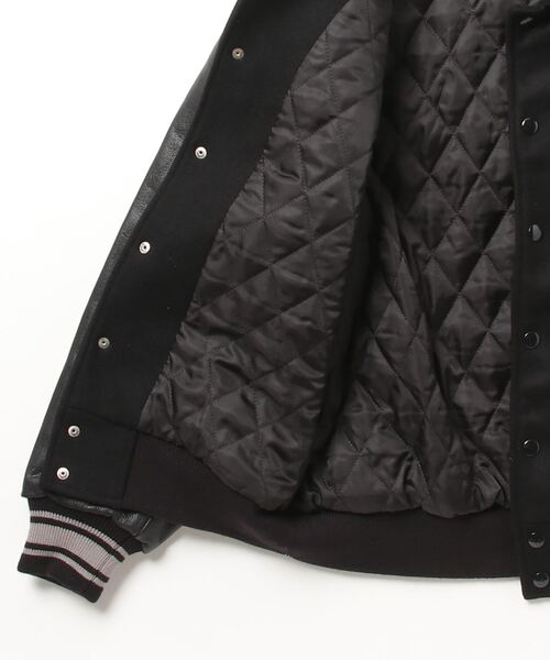 BUTWIN(バトウィン)の「∴【 BUTWIN / バトウィン 】 ウール × レザー スタジャン WOOL/LEATHER JACKET(ブルゾン・メンズ・ネイビー/ブラック・M/L)」の5枚目の写真