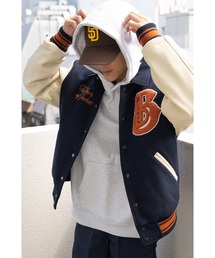 BUTWIN | ∴【 BUTWIN / バトウィン 】 ウール × レザー スタジャン WOOL/LEATHER JACKET(ブルゾン)