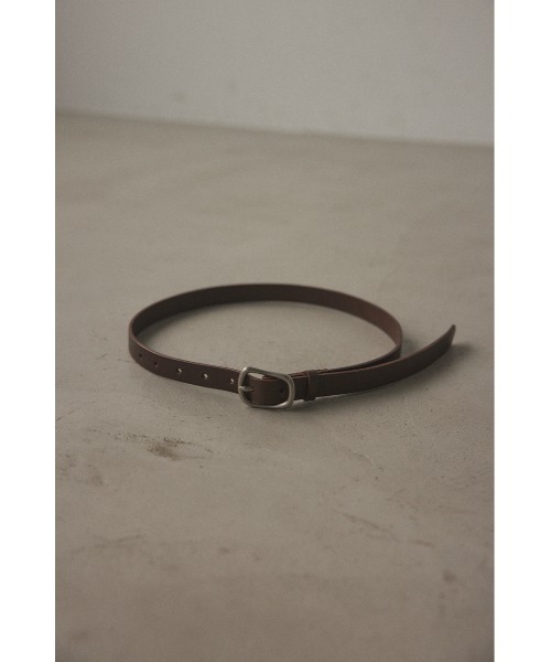 ブラックバイマウジー　アンジュレーションバックルベルト　ブラウン BLACK BY MOUSSY（ブラックバイマウジー）の「undulation buckle