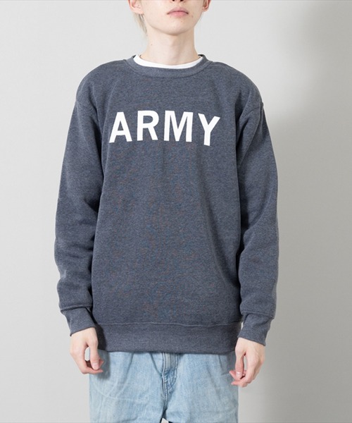 STYLEBLOCK（スタイルブロック）の「裏起毛プリントスウェットトレーナー（スウェット・メンズ・オートミール/グレー系その他2/グリーン系その他/グレー/ブラック系その他/カーキ/ブラック/グレー系その他/チャコール・L/LL/M）」の7枚目の写真