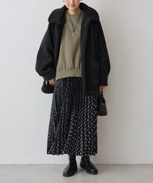 BEARDSLEY（ビアズリー）の「ドット切り替えプリーツスカート 