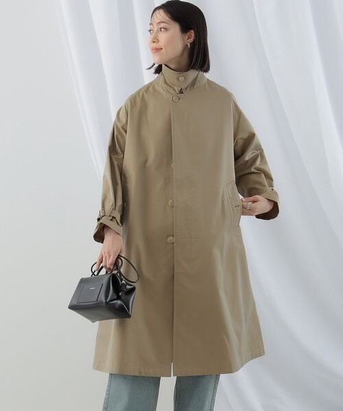 Ray BEAMS（レイビームス）の「GYMPHLEX / バルマカーン コート（ステンカラーコート・レディース・ベージュ・14/12）」の7枚目の写真