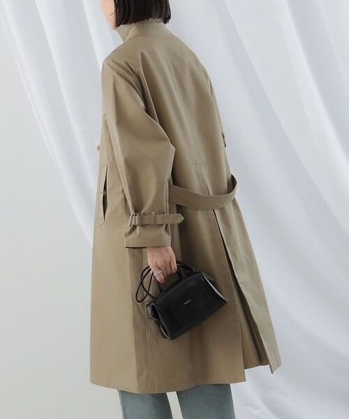 Ray BEAMS（レイビームス）の「GYMPHLEX / バルマカーン コート（ステンカラーコート・レディース・ベージュ・14/12）」の9枚目の写真