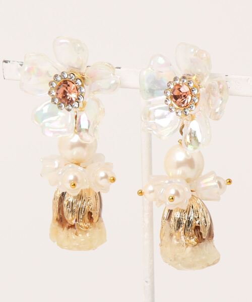 tone(トーン)の「【Mermaid Pink】オーロラカラービジュードライフラワーピアス【推し活】(MA)(ピアス(両耳用)・レディース・イエロー/ピンク/パープル/ブラック/レッド/グリーン/オレンジ/ホワイト/ブルー・FREE)」の9枚目の写真
