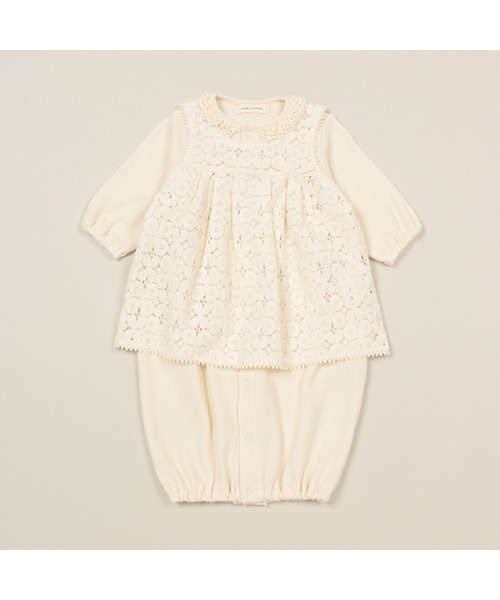 sense of wonder（センスオブワンダー）の「アイリッシュエプロン付2wayオール（ロンパース・キッズ・キナリ・50-70cm）」の4枚目の写真