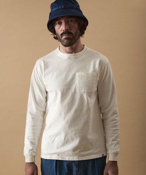 GORDON MILLER(ゴードンミラー)の「GORDON MILLER 無地 ポケットロングスリーブ Tシャツ(Tシャツ/カットソー・メンズ・ブラック/ホワイト/サックスブルー/ブラウン・L/M/XL)」の21枚目の写真