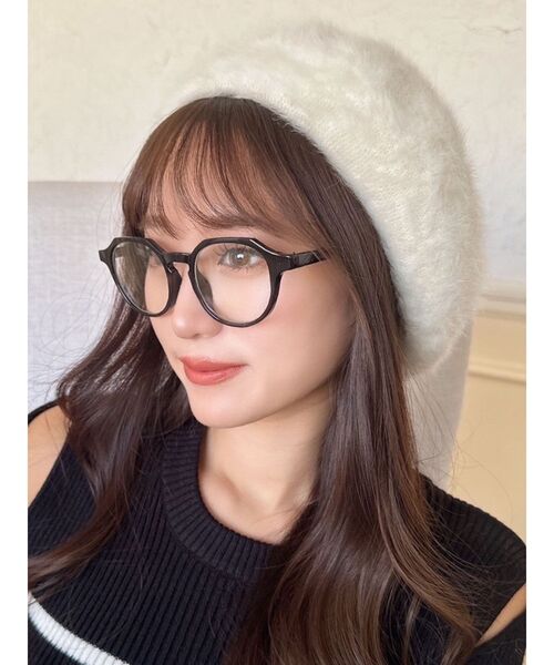 RESEXXY（リゼクシー）の「クリアレンズメガネ（メガネ・レディース・ブラック/ブラウン・FREE）」の2枚目の写真