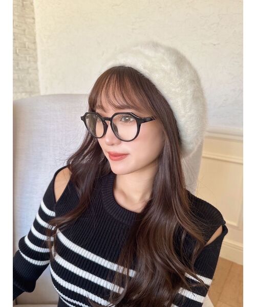 RESEXXY（リゼクシー）の「クリアレンズメガネ（メガネ・レディース・ブラック/ブラウン・FREE）」の3枚目の写真