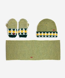 BOBO CHOSES（ボボショーズ）の「GEOMETRIC KNITTED SET（マフラー・キッズ）」