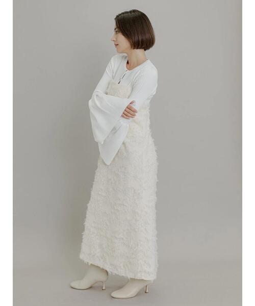 Te chichi（テチチ）の「【Atelier Blanc】フェザージャカードキャミワンピース（ワンピース・レディース・オフホワイト・F）」の6枚目の写真