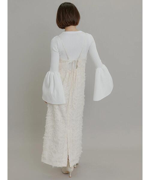 Te chichi（テチチ）の「【Atelier Blanc】フェザージャカードキャミワンピース（ワンピース・レディース・オフホワイト・F）」の8枚目の写真