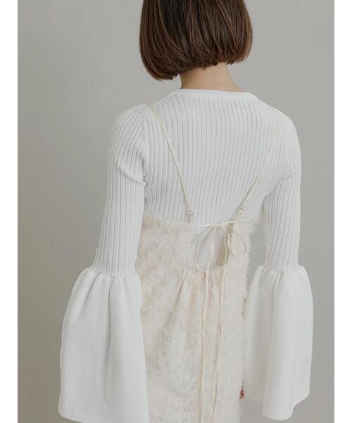 Te chichi（テチチ）の「【Atelier Blanc】フェザージャカードキャミワンピース（ワンピース・レディース・オフホワイト・F）」の10枚目の写真