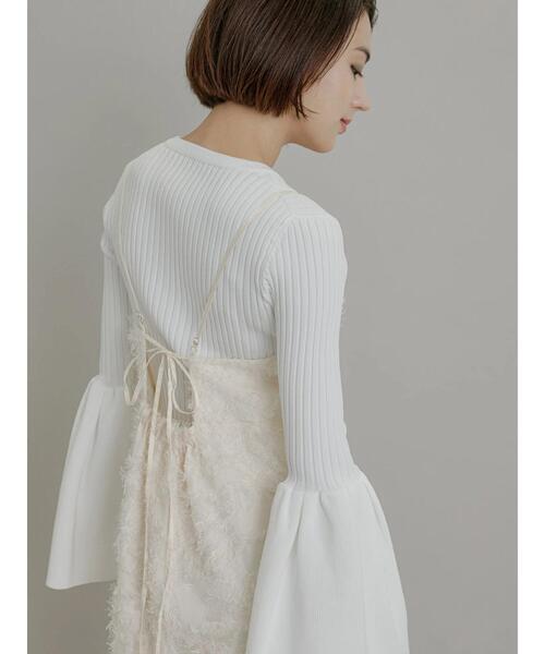 Te chichi（テチチ）の「【Atelier Blanc】フェザージャカードキャミワンピース（ワンピース・レディース・オフホワイト・F）」の11枚目の写真