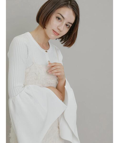 Te chichi（テチチ）の「【Atelier Blanc】フェザージャカードキャミワンピース（ワンピース・レディース・オフホワイト・F）」の12枚目の写真