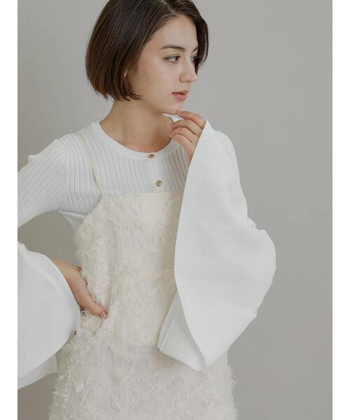 Te chichi（テチチ）の「【Atelier Blanc】フェザージャカードキャミワンピース（ワンピース・レディース・オフホワイト・F）」の14枚目の写真