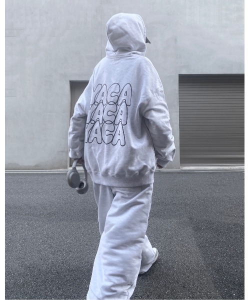 YACA(ヤーカ)の「yaca logo print hoodie/ヤーカロゴプリントフーディ(スウェット・レディース・ブラック/グレー/アッシュグレー・FREE)」の11枚目の写真