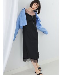 Ray BEAMS | Ray BEAMS / レース トリム キャミ ワンピース(ワンピース)