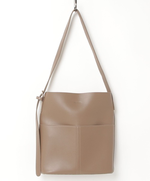 E&C closet…（イーアンドシークローゼット）の「フェイクレザートートバッグ(ポーチ付き)（ショルダーバッグ・レディース・グレイッシュベージュ/ブラック/ブラウン/ダークブラウン/ベージュ・FREE）」の18枚目の写真