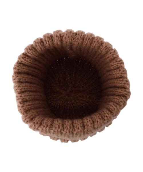 Green　Parks（グリーンパークス）の「・モヘアライクワッチ（ニットキャップ/ビーニー・レディース・モカ/ブルー/アイボリー/ブラック・FREE）」の12枚目の写真