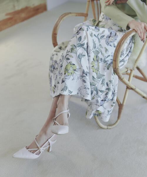 PROPORTION BODY DRESSING（プロポーションボディドレッシング）の「フラワータックスカート / 1214120110（スカート・レディース・ダークグレー/ホワイト系その他・MEDIUM/SMALL/X-SMALL）」の6枚目の写真