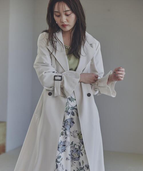 PROPORTION BODY DRESSING（プロポーションボディドレッシング）の「フラワータックスカート / 1214120110（スカート・レディース・ダークグレー/ホワイト系その他・MEDIUM/SMALL/X-SMALL）」の4枚目の写真