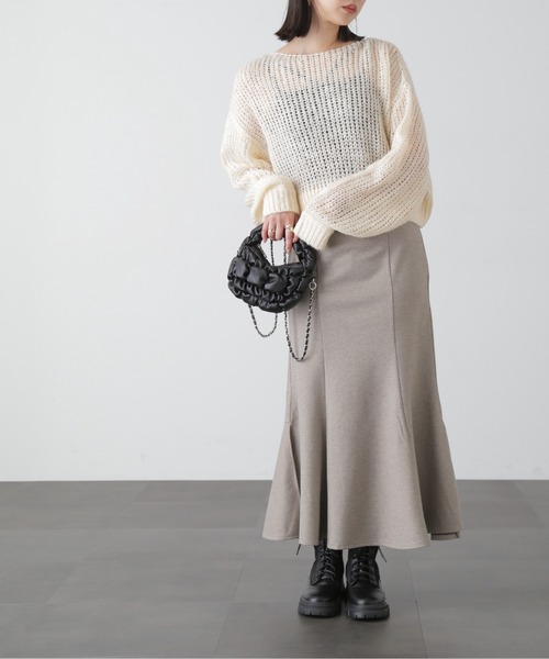 FREE'S MART（フリーズマート）の「◇シアーモヘヤライクニット（ニット/セーター・レディース・ホワイト/オレンジ/グレー/ブルー・FREE）」の11枚目の写真