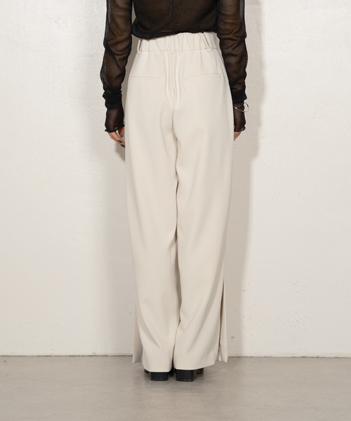 Lui's(ルイス)の「ハイウエストサイドベンツスリットワイドパンツ(その他パンツ・レディース・オフホワイト/ブラック・FREE)」の16枚目の写真