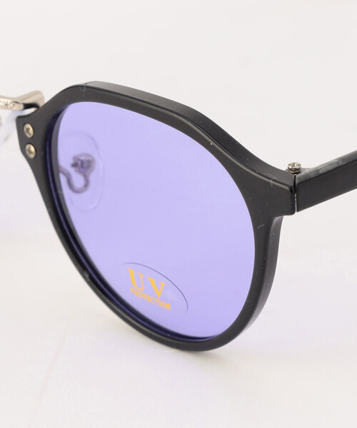 Purple&Yellow(パープルアンドイエロー)の「コンビ クラウンパント型 サングラス(サングラス・メンズ・ブルー/パープル/ライトグレー・FREE)」の15枚目の写真