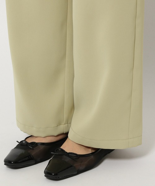 mysty woman(ミスティウーマン)の「バックルベルトストレートパンツ 104446(その他パンツ・レディース・イエロー系その他/ブラック/アイボリー・FREE)」の16枚目の写真