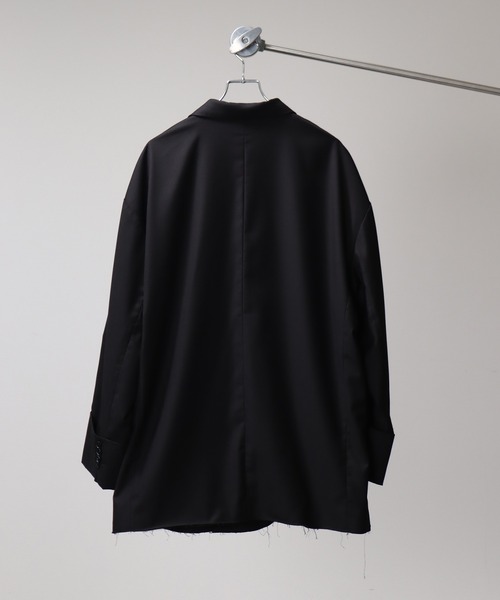 welise（ウェライズ）の「【welise/ウェライズ】グレイスフルTR ワイドロールカフス オーバーテーラードジャケット（テーラードジャケット・メンズ・ダークベージュ/ブラック/チャコールグレー・M/L）」の18枚目の写真