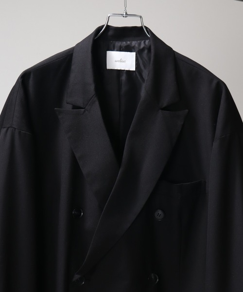 welise（ウェライズ）の「【welise/ウェライズ】グレイスフルTR ワイドロールカフス オーバーテーラードジャケット（テーラードジャケット・メンズ・ダークベージュ/ブラック/チャコールグレー・M/L）」の17枚目の写真