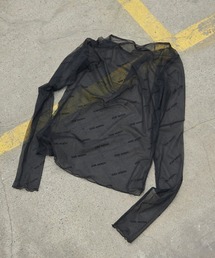 JOSE MOON（ジョゼムーン）の「SHEER MONOGRAM TOPS（Tシャツ