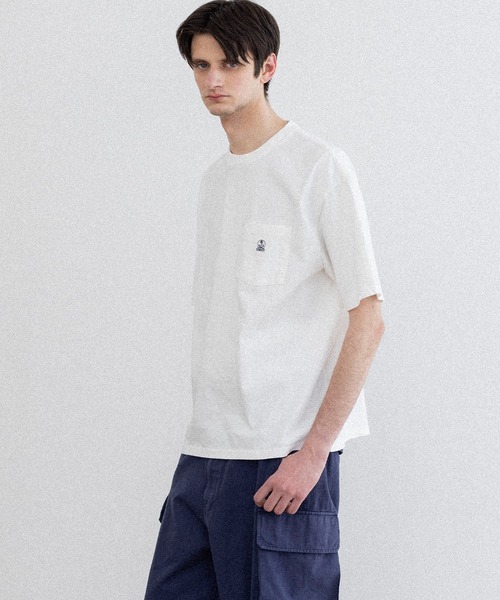 FIDELITY(フィデリティ)の「EMBREM POCKET S/S TEE / 半袖ポケットTシャツ(Tシャツ/カットソー・メンズ・オフホワイト/グレー/スカイブルー/ブラック/ミント・X-LARGE/LARGE/MEDIUM)」の19枚目の写真