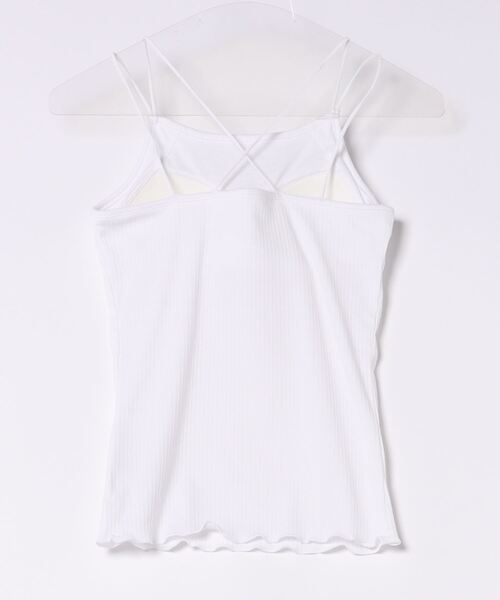 VIS（ビス）の「カップ付きキャミソール【洗える】（キャミソール・レディース・ホワイト/ブラック・FREE）」の3枚目の写真