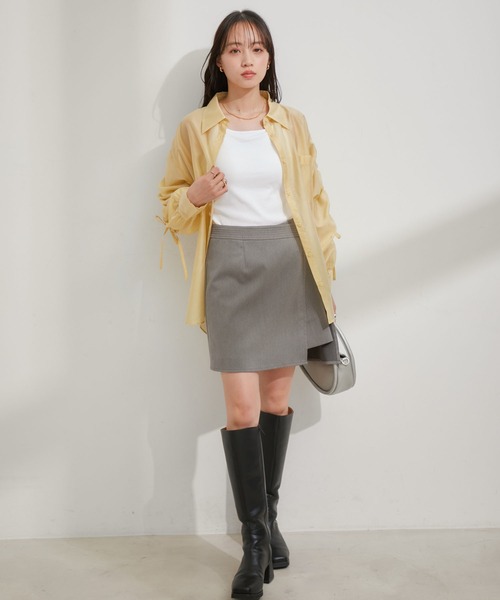 VIS（ビス）の「カップ付きキャミソール【洗える】（キャミソール・レディース・ホワイト/ブラック・FREE）」の8枚目の写真