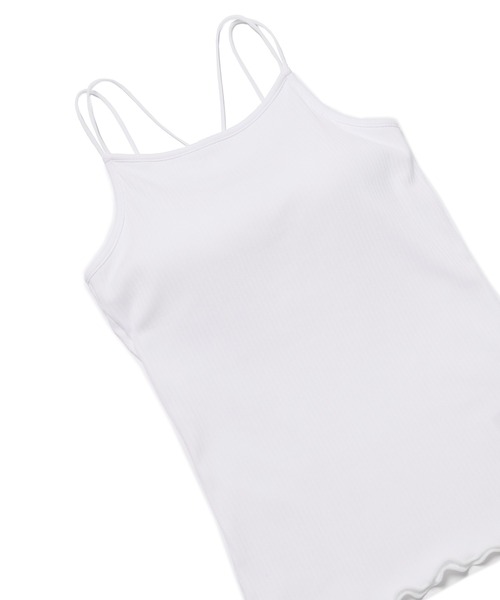 VIS（ビス）の「カップ付きキャミソール【洗える】（キャミソール・レディース・ホワイト/ブラック・FREE）」の10枚目の写真