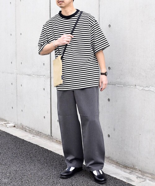 SHIPS any(シップス エニィ)の「SHIPS any: 〈手洗い可能〉ウールライク ワイド イージー パンツ (セットアップ対応)◇(その他パンツ・メンズ・ダークグレー/ネイビー・MEDIUM/LARGE)」の19枚目の写真