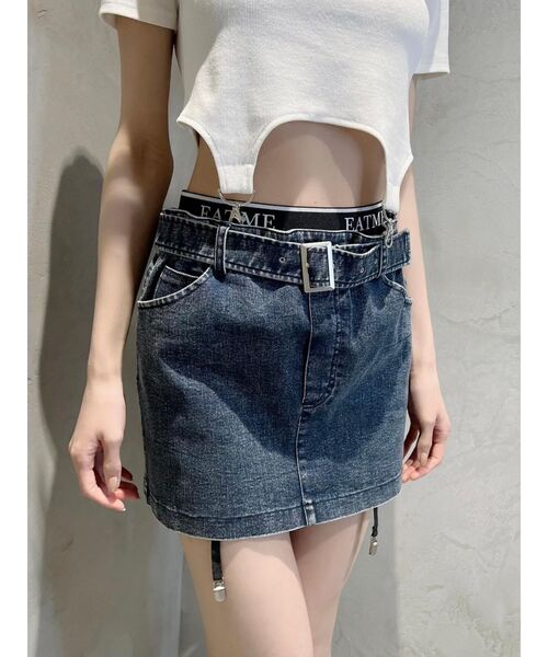 EATME（イートミー）の「ヘムデザインTシャツ（Tシャツ/カットソー・レディース・ブラック/オフホワイト・FREE）」の10枚目の写真