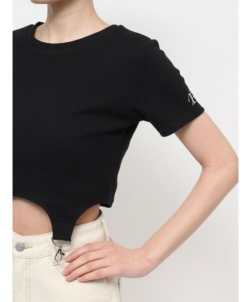 EATME（イートミー）の「ヘムデザインTシャツ（Tシャツ/カットソー・レディース・ブラック/オフホワイト・FREE）」の21枚目の写真