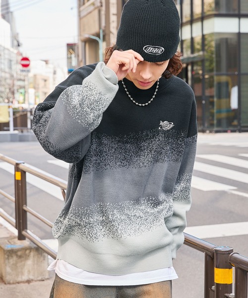 グラデーションニット オーバーサイズ shiki tokyo（シキトウキョウ）の「Oversized Gradation Knit