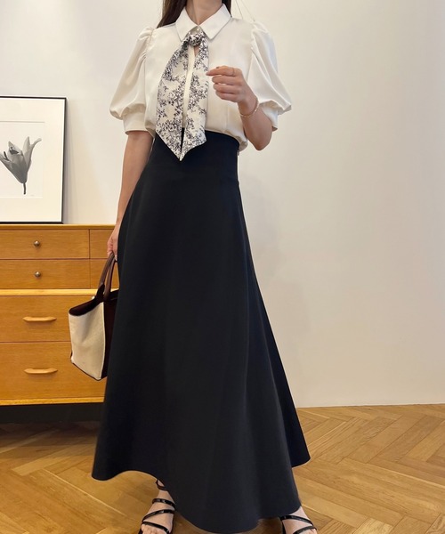 one after another NICE CLAUP（ワンアフターアナザーナイスクラップ）の「スカーフ付きブラウス【ZOZO限定商品】（シャツ/ブラウス・レディース・ホワイト系その他/ベージュ/ブラック/オフホワイト・FREE）」の13枚目の写真
