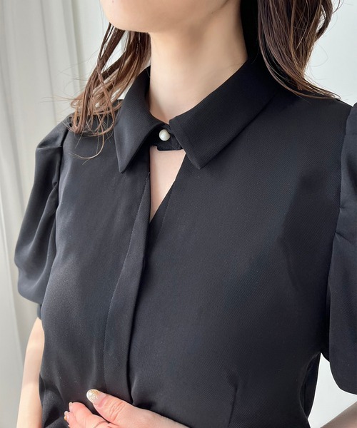 one after another NICE CLAUP（ワンアフターアナザーナイスクラップ）の「スカーフ付きブラウス【ZOZO限定商品】（シャツ/ブラウス・レディース・ホワイト系その他/ベージュ/ブラック/オフホワイト・FREE）」の9枚目の写真