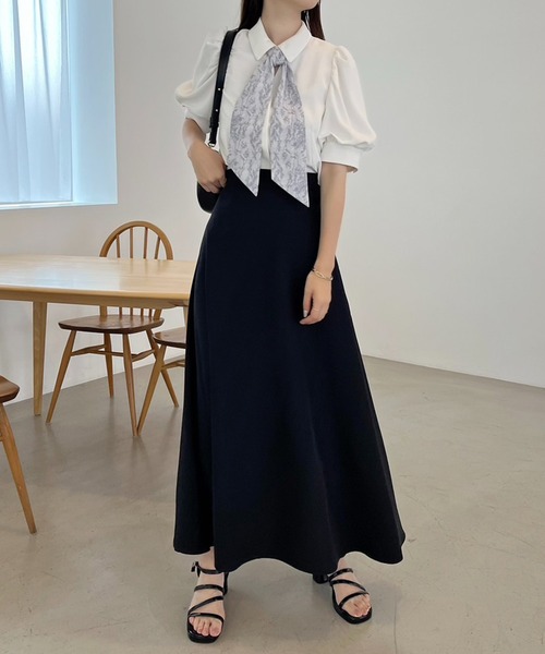 one after another NICE CLAUP（ワンアフターアナザーナイスクラップ）の「スカーフ付きブラウス【ZOZO限定商品】（シャツ/ブラウス・レディース・ホワイト系その他/ベージュ/ブラック/オフホワイト・FREE）」の18枚目の写真