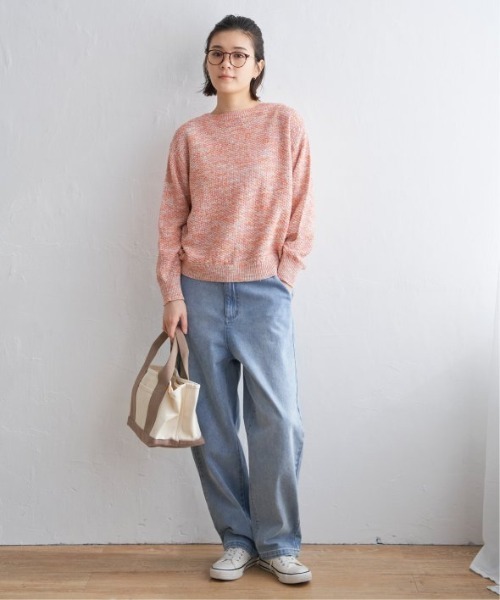 LBC（エルビーシー）の「ラメ2WAYニット（カーディガン/ボレロ・レディース・その他21/ミント・M）」の10枚目の写真