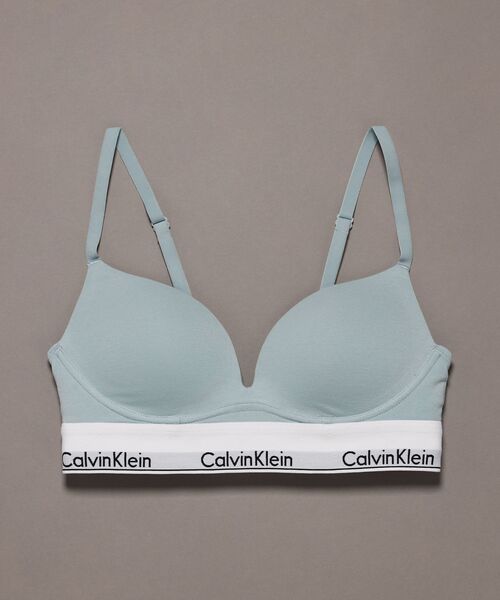 [ ] MODERN COTTON プッシュアップブラ ★大人気★ Icon Cotton プランジプッシュアップブラ（ブラジャー）｜Calvin